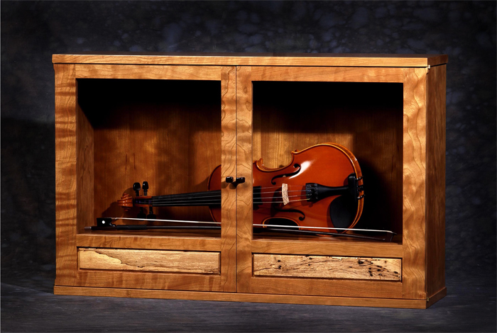 Patsy’s violin cabinet